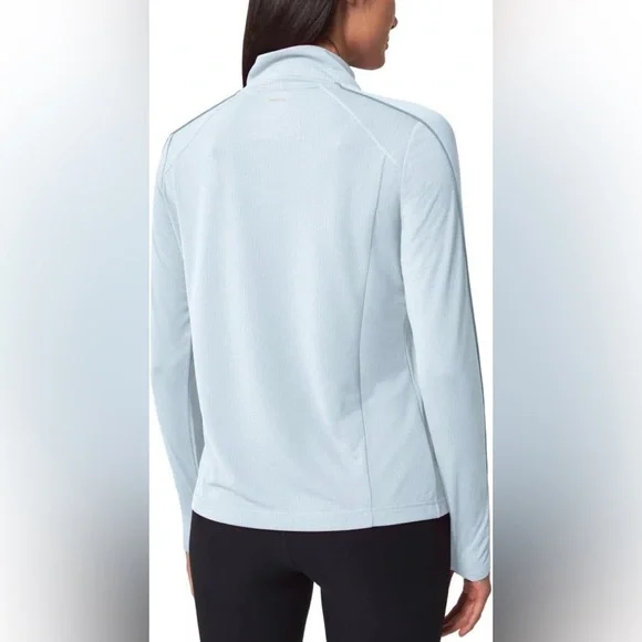 Mondetta Wonen’s Lightweight Sky Blue Quarter-Zip Pullover Shirt Size Large NWOT - Picture 3 of 14